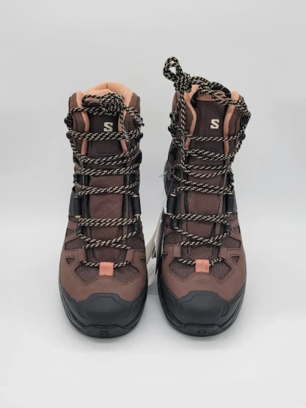 SALOMON Quest 4 GTX Women’s 9 Hiking Backpacking Boots Brown Black Gore-Tex NWT